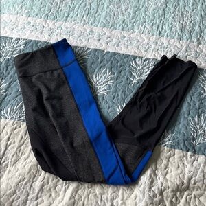 Black and Blue Leggings